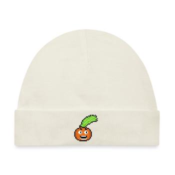 Gemüse (Pixelart) - Baby Premium Organic Mütze - Naturweiß - Vorne