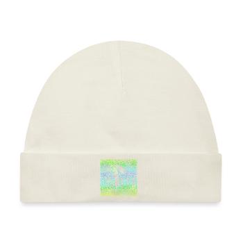 Regen ornamentalen Ornament - Baby Premium Organic Mütze - Naturweiß - Vorne
