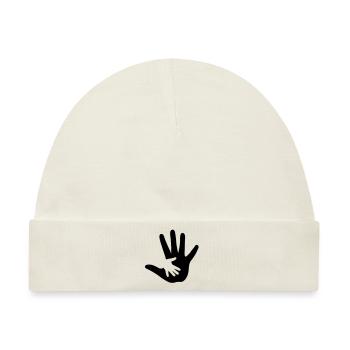 hand_in_hand__f1 - Baby Premium Organic Mütze - Naturweiß - Vorne
