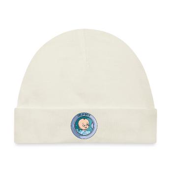 Ich bin ein Junge - Waschmaschine - Baby Premium Organic Mütze - Naturweiß - Vorne