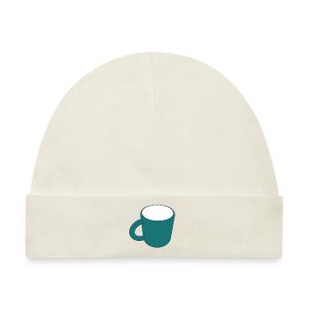 Leere Kaffeetasse - Baby Premium Organic Mütze - Naturweiß - Vorne