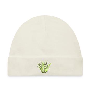 Aloe Vera - Baby Premium Organic Mütze - Naturweiß - Vorne
