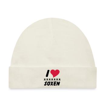 I love Siebenbürger Soxen - Siebenbürger - Baby Premium Organic Mütze - Naturweiß - Vorne