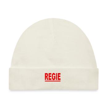 Regie rot - Baby Premium Organic Mütze - Naturweiß - Vorne
