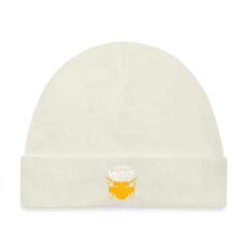 Drumer Schlagzeuger Trommel Drums Geschenk - Baby Premium Organic Mütze - Naturweiß - Vorne