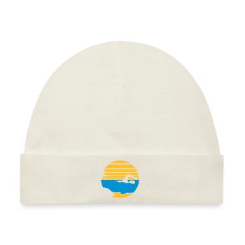 palmen insel urlaub ferien sonne strand schwimmen - Baby Premium Organic Mütze - Naturweiß - Vorne