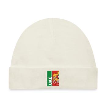 VAE Geschenk Vereinigte Arabische Emirate Dubai - Baby Premium Organic Mütze - Naturweiß - Vorne