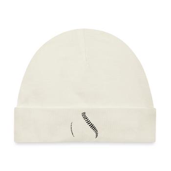 Baseball Naht / Baseball Seams - Baby Premium Organic Mütze - Naturweiß - Vorne