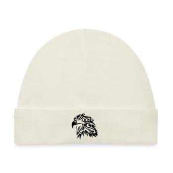 Tribal Tattoo Adler Adler Tattoo-11023 - Baby Premium Organic Mütze - Naturweiß - Vorne