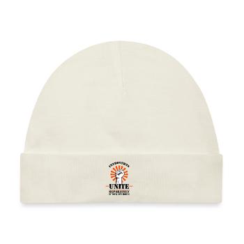 Introverts unite Spruch schuechtern - Baby Premium Organic Mütze - Naturweiß - Vorne