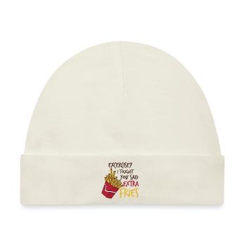 Extra Fries - Baby Premium Organic Mütze - Naturweiß - Vorne