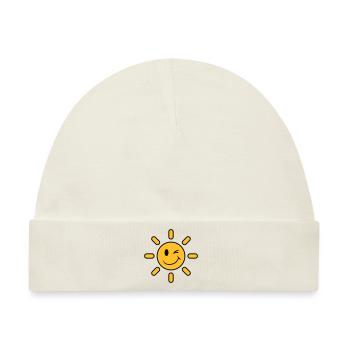 Sun - Baby Premium Organic Mütze - Naturweiß - Vorne