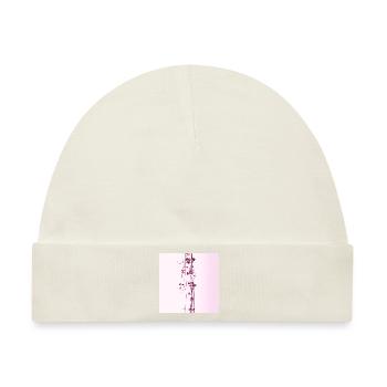 Zarte Pflanze Minimalismus Aquarell - Baby Premium Organic Mütze - Naturweiß - Vorne