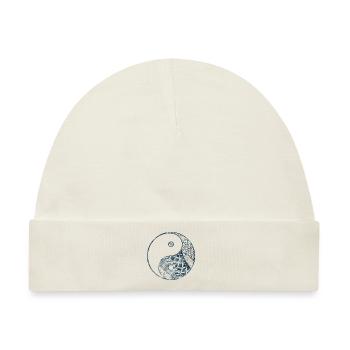 Yin Yang - Baby Premium Organic Mütze - Naturweiß - Vorne
