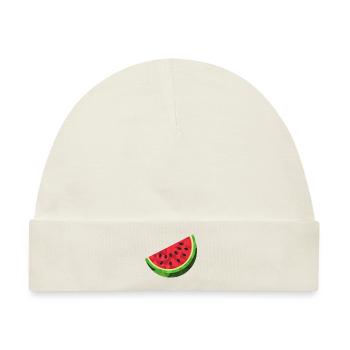 Wassermelone Watermelon - Baby Premium Organic Mütze - Naturweiß - Vorne