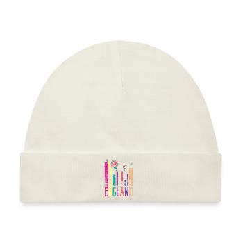 England UK Retro Vintage - Baby Premium Organic Mütze - Naturweiß - Vorne