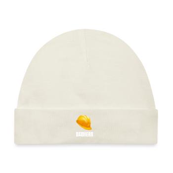 Bauherr Bauhelm - Baby Premium Organic Mütze - Naturweiß - Vorne