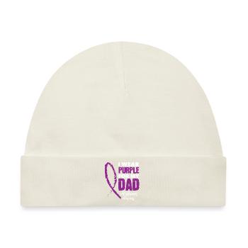 Alzheimer Purple - Baby Premium Organic Mütze - Naturweiß - Vorne