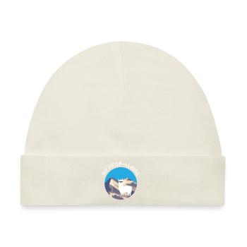 Keine Probllama Lama Tierliebhaber Geschenkidee - Baby Premium Organic Mütze - Naturweiß - Vorne