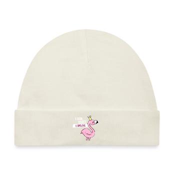 Flamingo Flamazing cool lustig humor - Baby Premium Organic Mütze - Naturweiß - Vorne