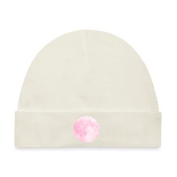 Pink Moon - Baby Premium Organic Mütze - Naturweiß - Vorne