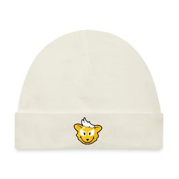 Smiley Fox - Baby Premium Organic Mütze - Naturweiß - Vorne