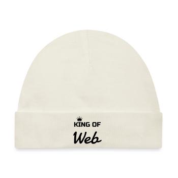 Webmaster Internet Web Geek Website - Baby Premium Organic Mütze - Naturweiß - Vorne