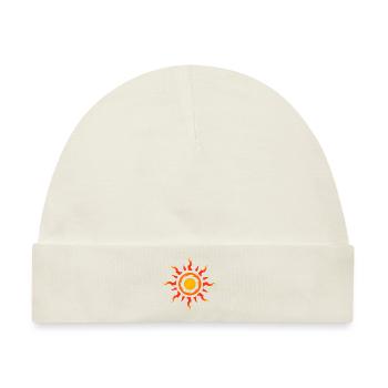 Tribal Sonnensymbol Tribal Tattoo Geschenkidee - Baby Premium Organic Mütze - Naturweiß - Vorne