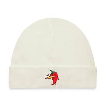 Chilli hot - Baby Premium Organic Mütze - Naturweiß - Vorne
