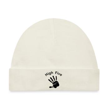 High Five - Baby Premium Organic Mütze - Naturweiß - Vorne