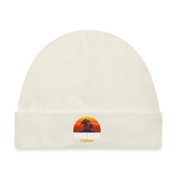 Venice Beach Sommer Kalifornien Palmeninsel Sunset - Baby Premium Organic Mütze - Naturweiß - Vorne
