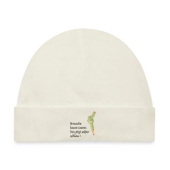 Schule - Baby Premium Organic Mütze - Naturweiß - Vorne