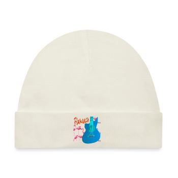 Flamenco Guitar Flamingos - Baby Premium Organic Mütze - Naturweiß - Vorne