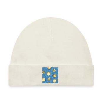 Muscheln Muster - Baby Premium Organic Mütze - Naturweiß - Vorne