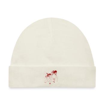 Blood - Blut - Baby Premium Organic Mütze - Naturweiß - Vorne