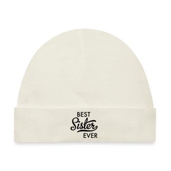Beste Schwester - Baby Premium Organic Mütze - Naturweiß - Vorne