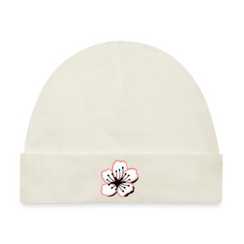 Sakura Kirschblüte - Baby Premium Organic Mütze - Naturweiß - Vorne