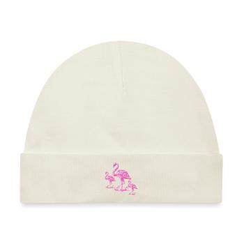 Pink Flamingo - Baby Premium Organic Mütze - Naturweiß - Vorne