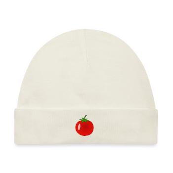 Tomate - Baby Premium Organic Mütze - Naturweiß - Vorne