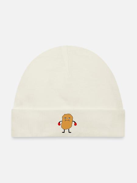 Angry Nugget - Baby Premium Organic Mütze - Naturweiß