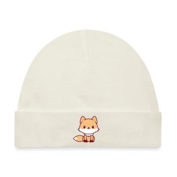 fox - Baby Premium Organic Mütze - Naturweiß - Vorne