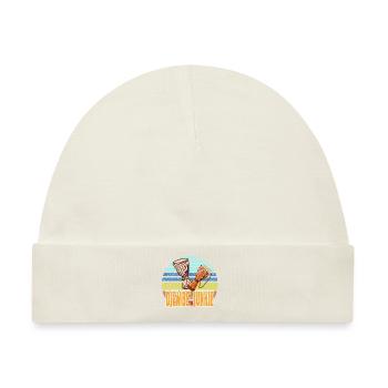 Djembe Schlaginstrument - Baby Premium Organic Mütze - Naturweiß - Vorne