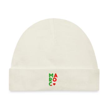 Marokko - Baby Premium Organic Mütze - Naturweiß - Vorne