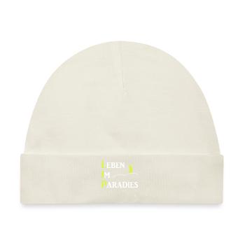 LIP Leben im Paradies, Kreis Lippe Hermannsdenkmal - Baby Premium Organic Mütze - Naturweiß - Vorne