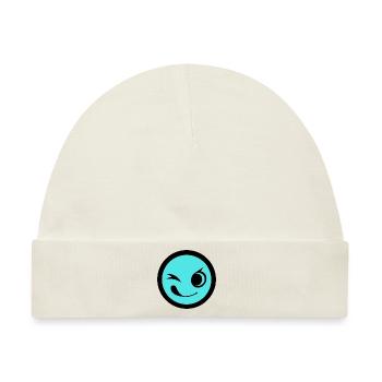Emoticon - Baby Premium Organic Mütze - Naturweiß - Vorne