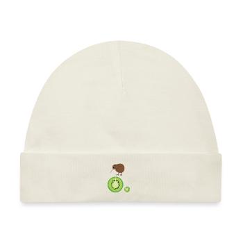 Kiwivogel Zweirad Kiwifrucht Neuseeland Shirt - Baby Premium Organic Mütze - Naturweiß - Vorne