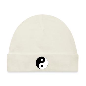 Yin und Yang - Baby Premium Organic Mütze - Naturweiß - Vorne