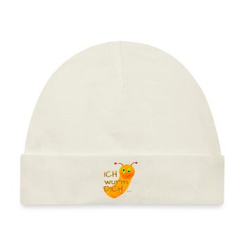 Ich wurm DICH - Baby Premium Organic Mütze - Naturweiß - Vorne