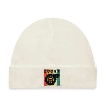 Turbolader Vintagedesign - Baby Premium Organic Mütze - Naturweiß - Vorne