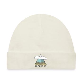 EXPLORER - Baby Premium Organic Mütze - Naturweiß - Vorne
